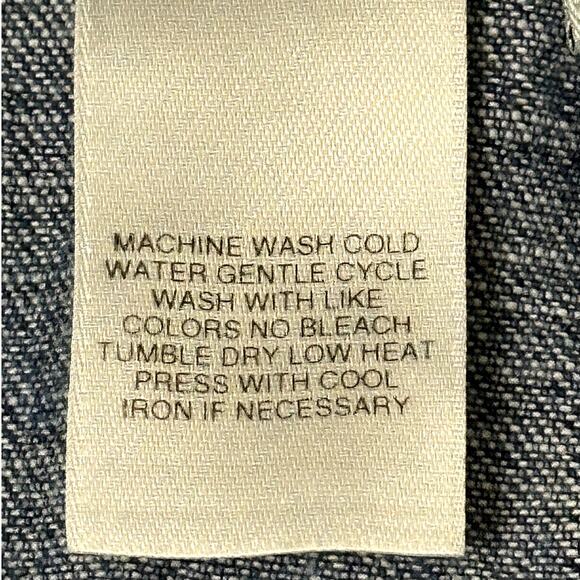 Jones New York Sport Women Size 14 Cropped Denim Jean Cargo Pants Pockets Beachy - Picture 8 of 10